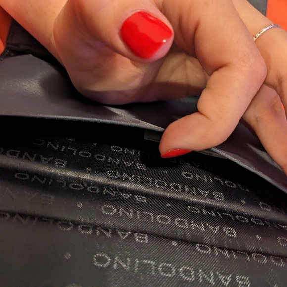 Bandolino Iridescent Snake skin Clutch with Gold Chain - Picture 5 of 10